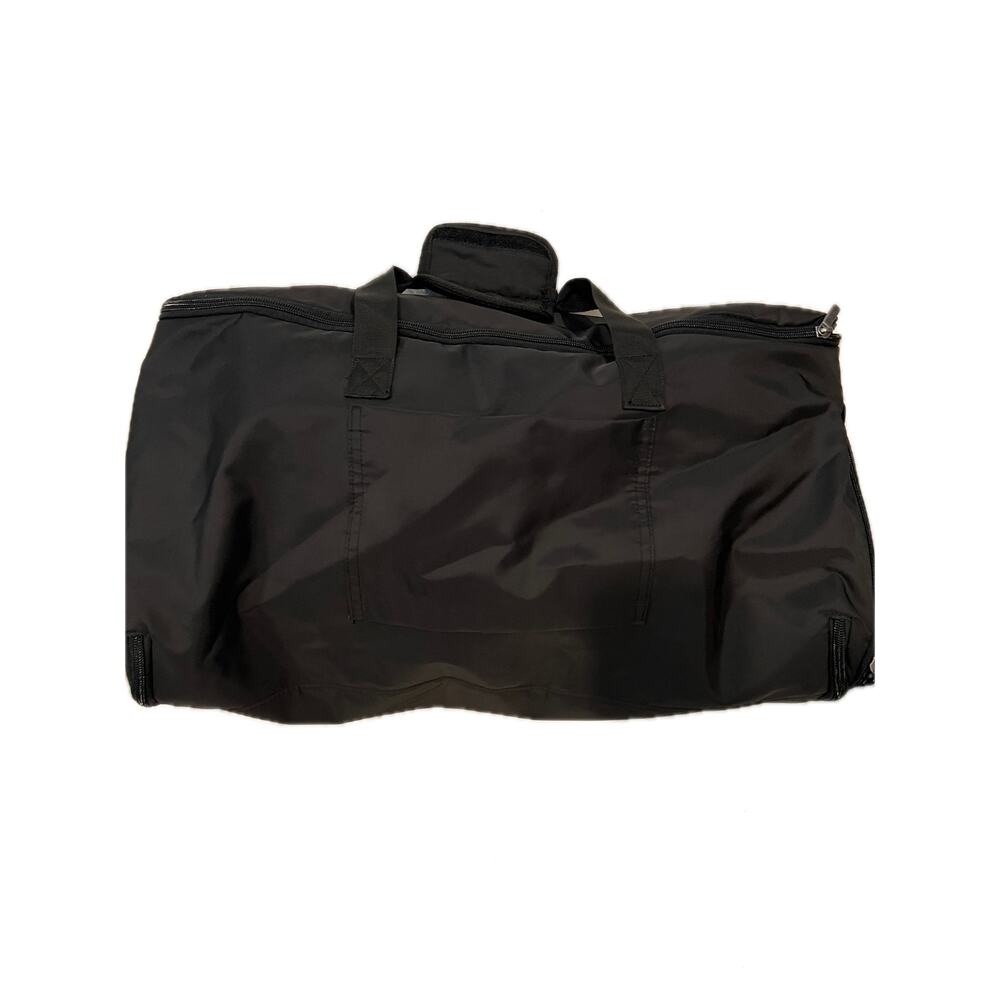 No Label XL Black Duffel Bag 24"x12"x10"